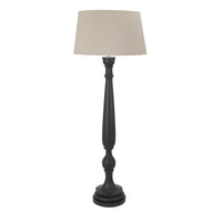 Hill Interiors Delaney Grey Droplet Floor Lamp with Linen Shade