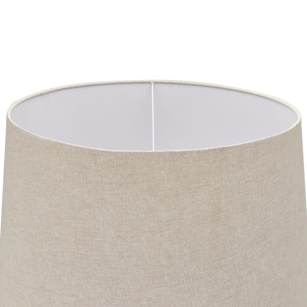 Hill Interiors Delaney Grey Droplet Floor Lamp with Linen Shade