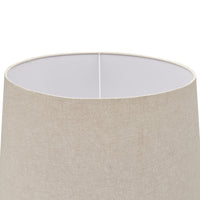 Hill Interiors Delaney Grey Droplet Floor Lamp with Linen Shade