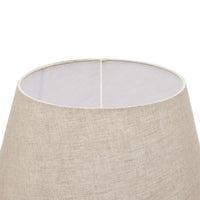 Hill Interiors Delaney Goblet Candlestick Lamp With Linen Shade in Grey