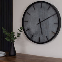 Hill Interiors Large Concrete Effect Station Clock