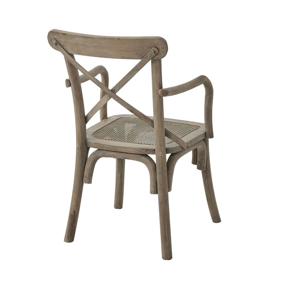 Hill Interiors Copgrove Collection Cross Back Carver Chair with Rush Seat