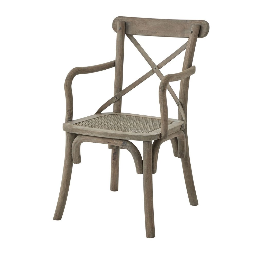 Hill Interiors Copgrove Collection Cross Back Carver Chair with Rush Seat