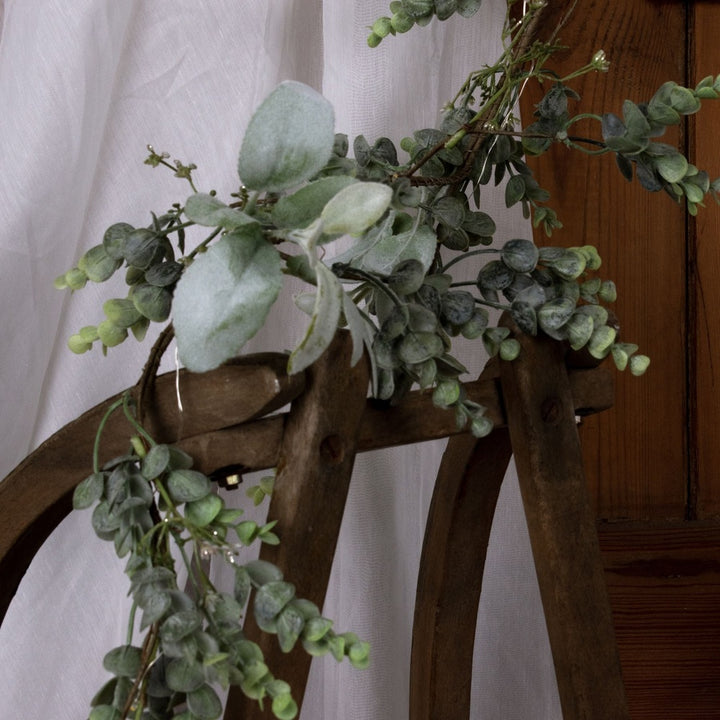 Eucalyptus And Lambs Ear LED Winter Garland Hill 1
