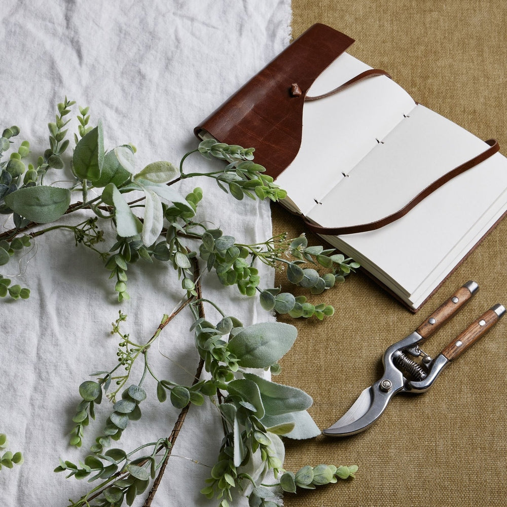 Eucalyptus And Lambs Ear LED Winter Garland Hill 5