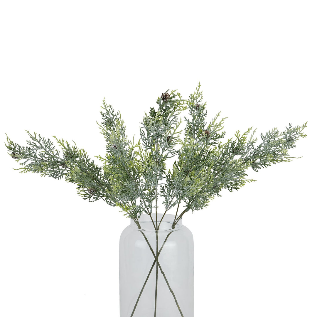 Frosted Pine Tall Stem With Pinecones Hill 2