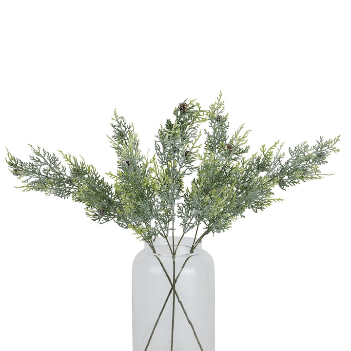 Frosted Pine Tall Stem With Pinecones Hill 2