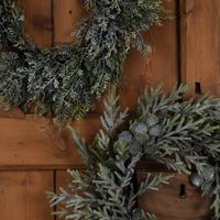 Hill Interiors Frosted Pine Wreath with Pinecones