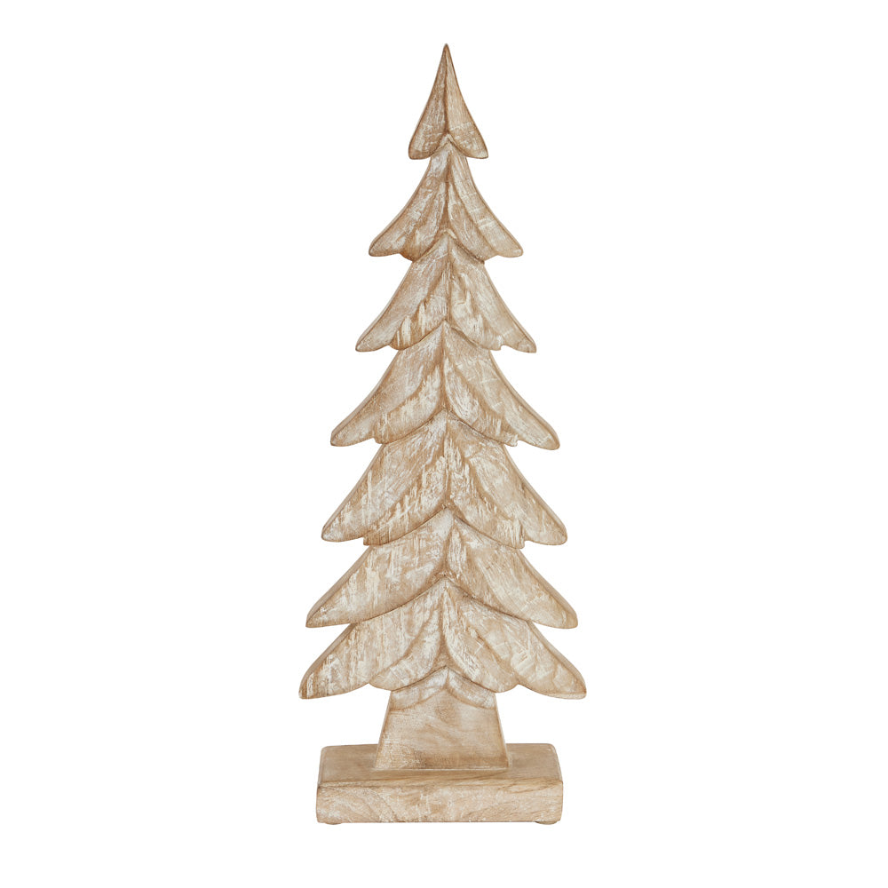 Hill Interiors Carved Wood Christmas Tree - Large