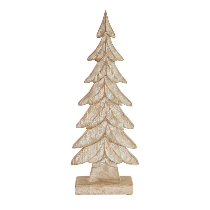 Carved Wood Large Christmas Tree Hill 2
