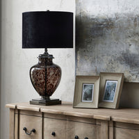 Hill Interiors Black Dapple Perugia Lamp