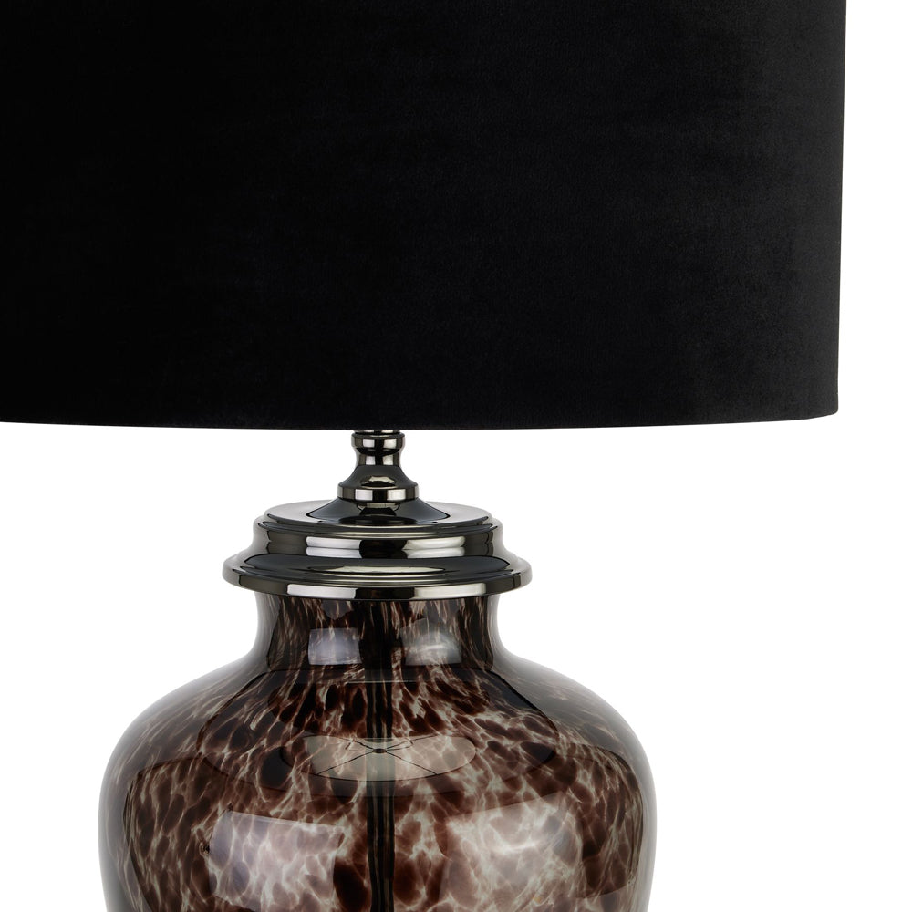 Hill Interiors Black Dapple Perugia Lamp