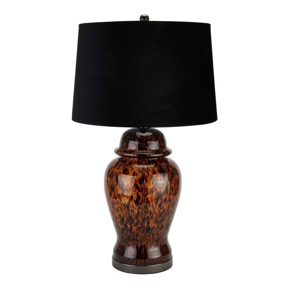 Hill Interiors Amber Dapple Acanthus Lamp