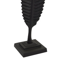 Hill Interiors Black Cast Leaf Ornament