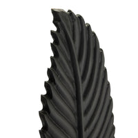 Hill Interiors Black Cast Large Leaf Ornament