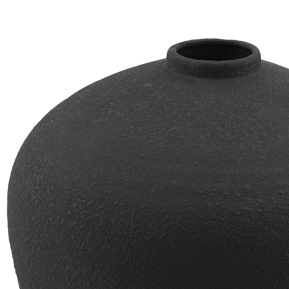 Hill Interiors Matt Black Astral Vase