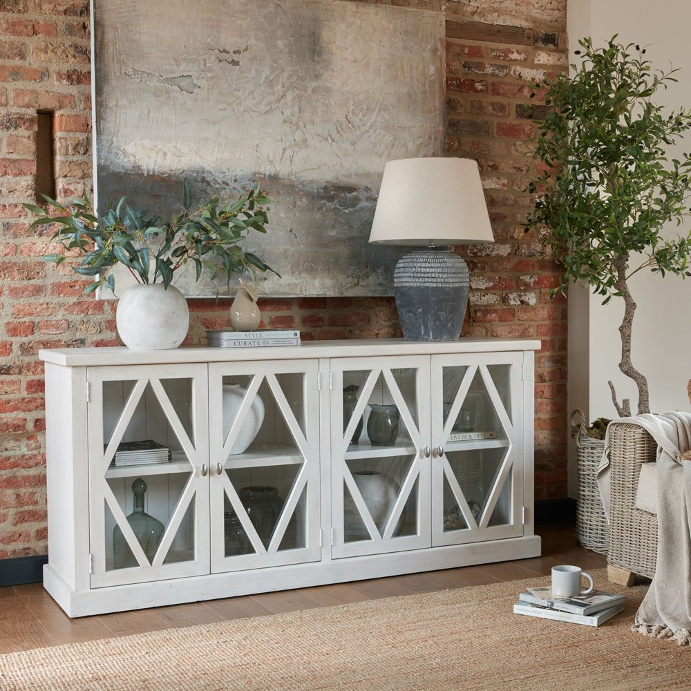 Hill Interiors Stamford Plank Collection Four Door Sideboard