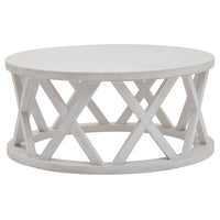 Hill Interiors Stamford Plank Collection Round Coffee Table