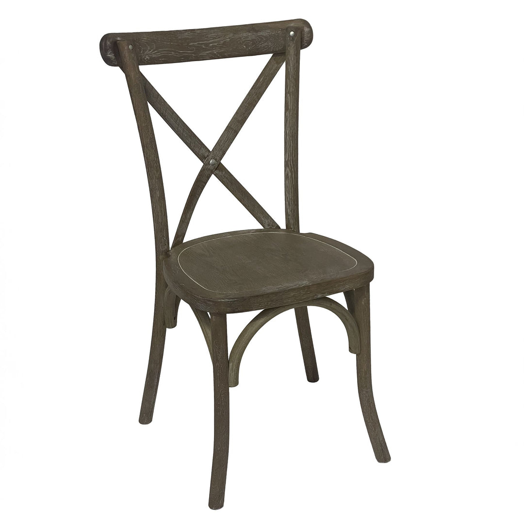 Cross Back Dining Chair - Light Oak Hill 1