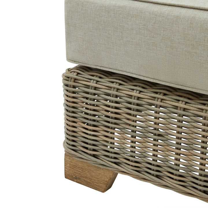 Capri Collection Outdoor Foot Stool - Beige Hill 5