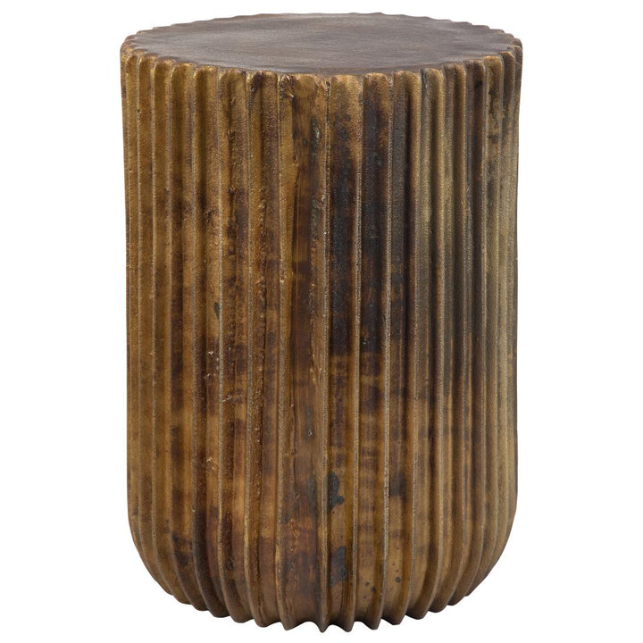 Peaks And Valleys Gold Accent Table