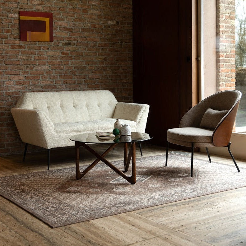 Naia Round Coffee Table - Walnut Dutchbone 4