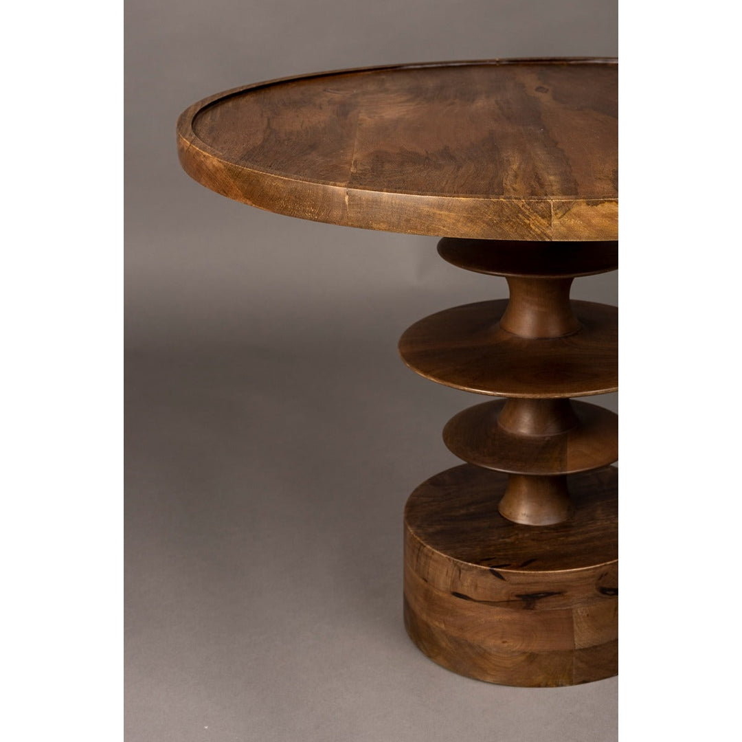 Cath Round Coffee Table - Walnut Dutchbone 3