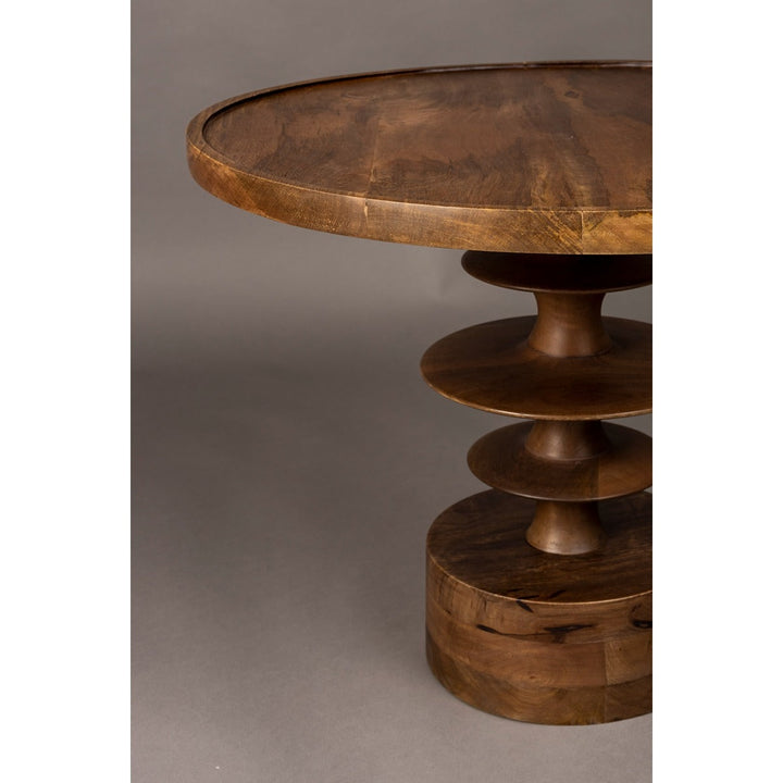 Cath Round Coffee Table - Walnut Dutchbone 3