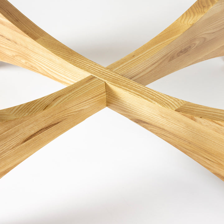 Kobe Round Coffee Table - Natural & Glass Zuiver 3