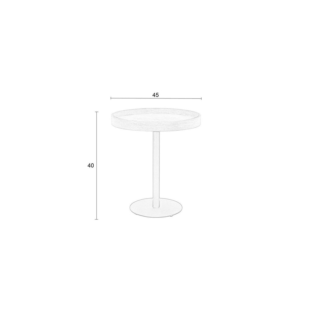 Yuri Round Side Table - Black Zuiver 6