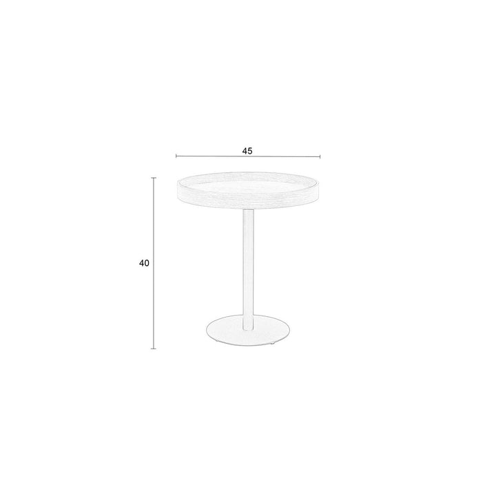 Yuri Round Side Table - Black Zuiver 6