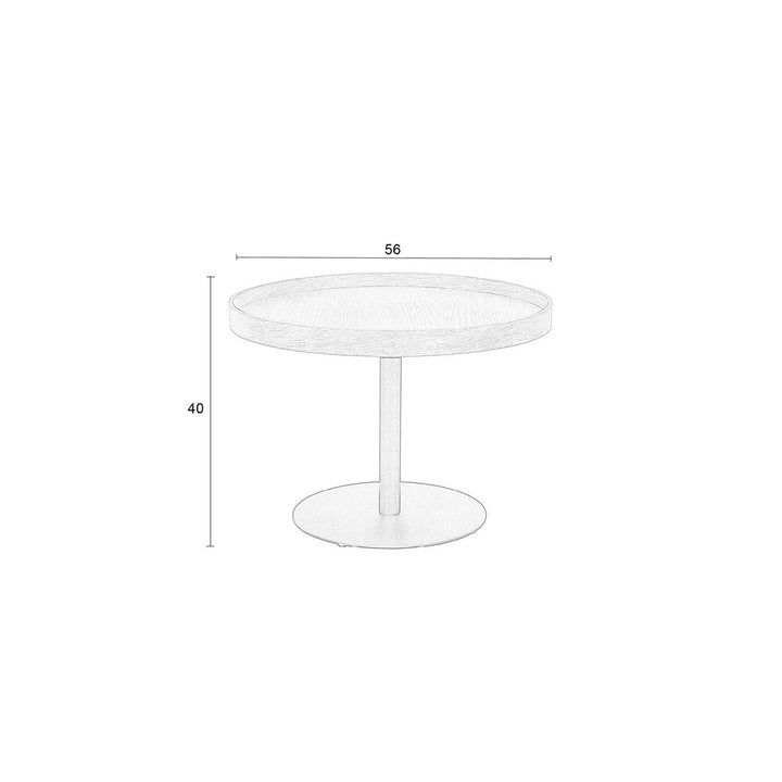Yuri Round Side Table - Black Zuiver 12