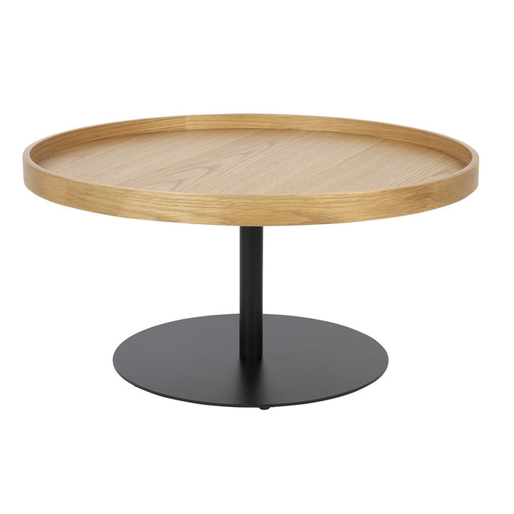 Yuri Round Side Table - Oak & Black Zuiver 7