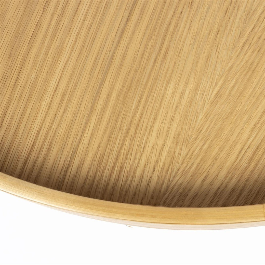 Yuri Round Side Table - Oak & Black Zuiver 10
