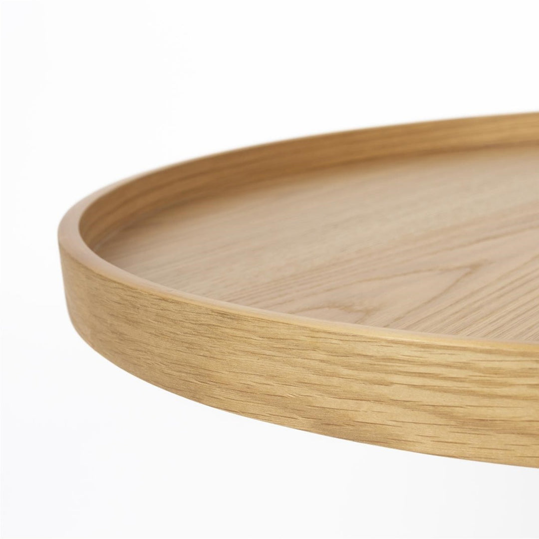 Yuri Round Side Table - Oak & Black Zuiver 11