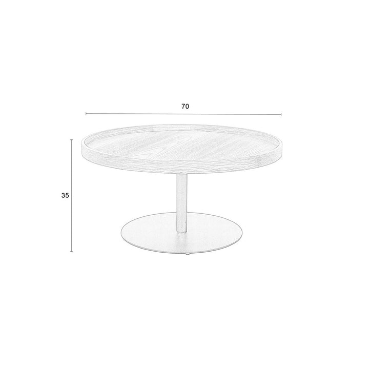Yuri Round Side Table - Black Zuiver 17