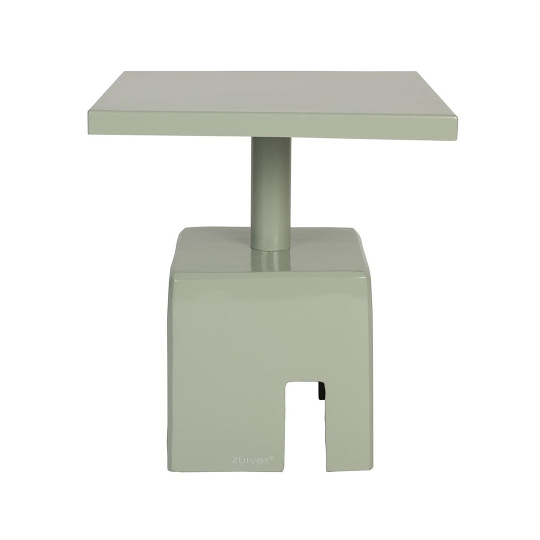 Chubby Square Side Table - Stone Green Zuiver 1