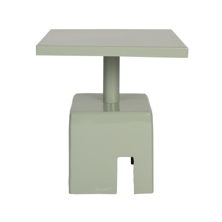 Chubby Square Side Table - Stone Green Zuiver 1