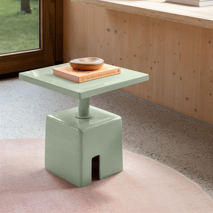 Chubby Square Side Table - Stone Green Zuiver 2