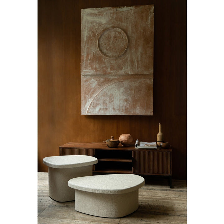 Veda Low Marble Side Table - Natural Dutchbone 2