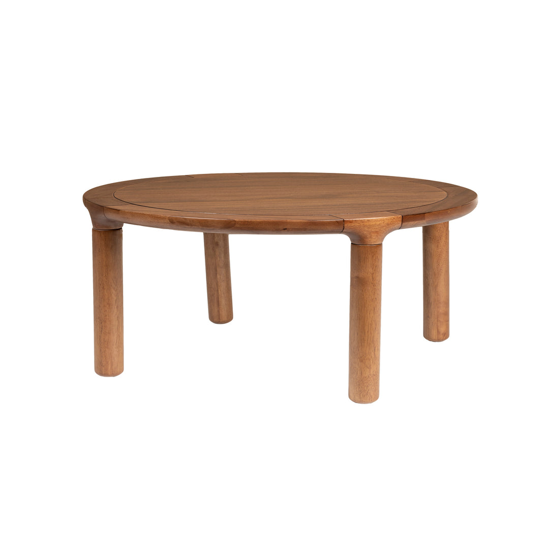 Storm Round Coffee Table - Walnut Zuiver 1