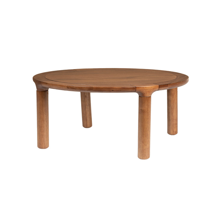 Storm Round Coffee Table - Walnut Zuiver 1