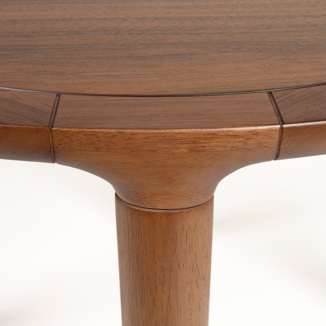 Storm Round Coffee Table - Walnut Zuiver 3