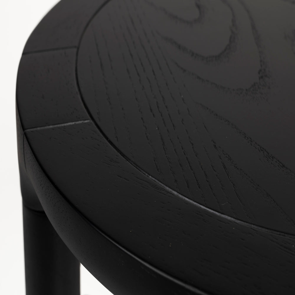 Storm Round Side Table - Black Zuiver 2