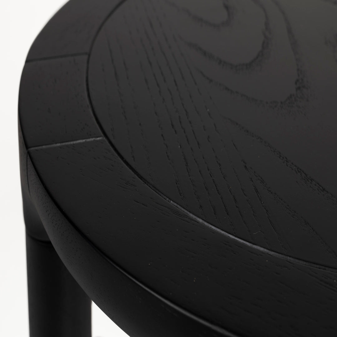 Storm Round Side Table - Black Zuiver 2