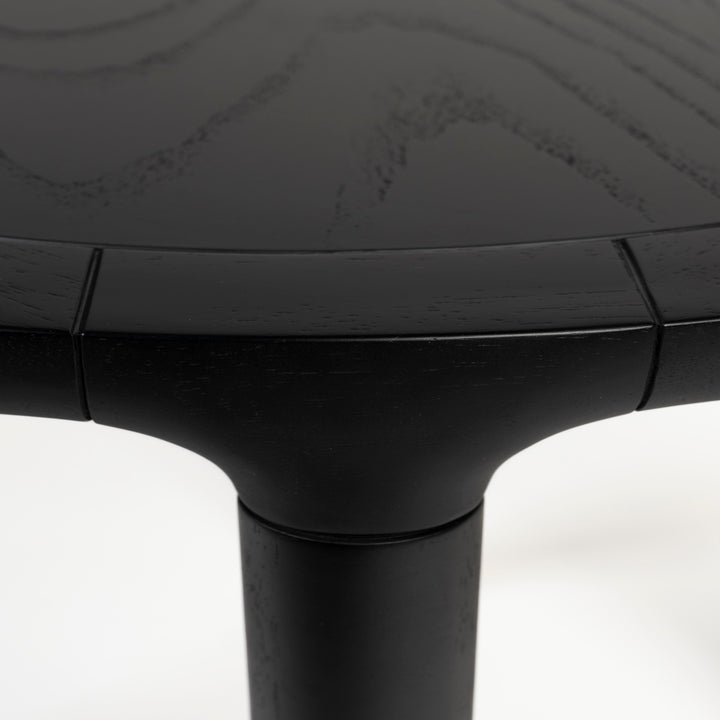 Storm Round Side Table - Black Zuiver 3