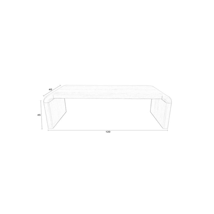 Brave Rectangle Coffee Table - Natural Zuiver 6