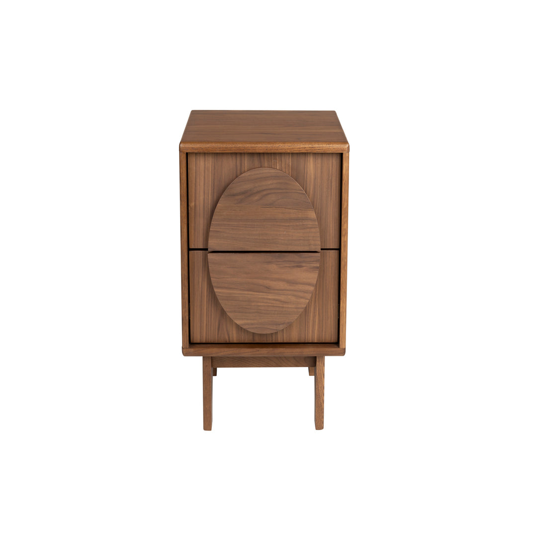 Groove Side Table / Bedside Table - Walnut Zuiver 1