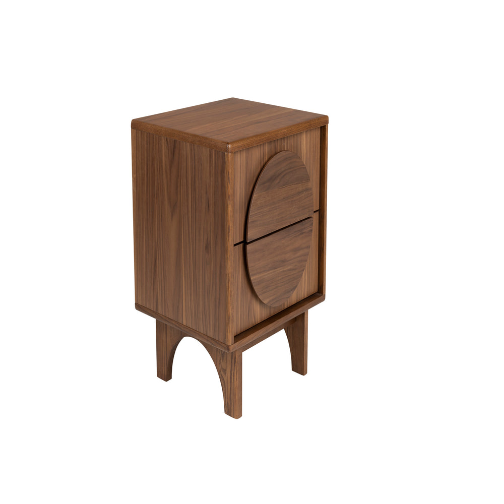 Groove Side Table / Bedside Table - Walnut Zuiver 2