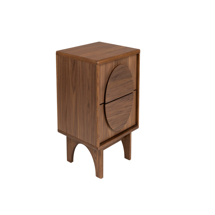 Groove Side Table / Bedside Table - Walnut Zuiver 2